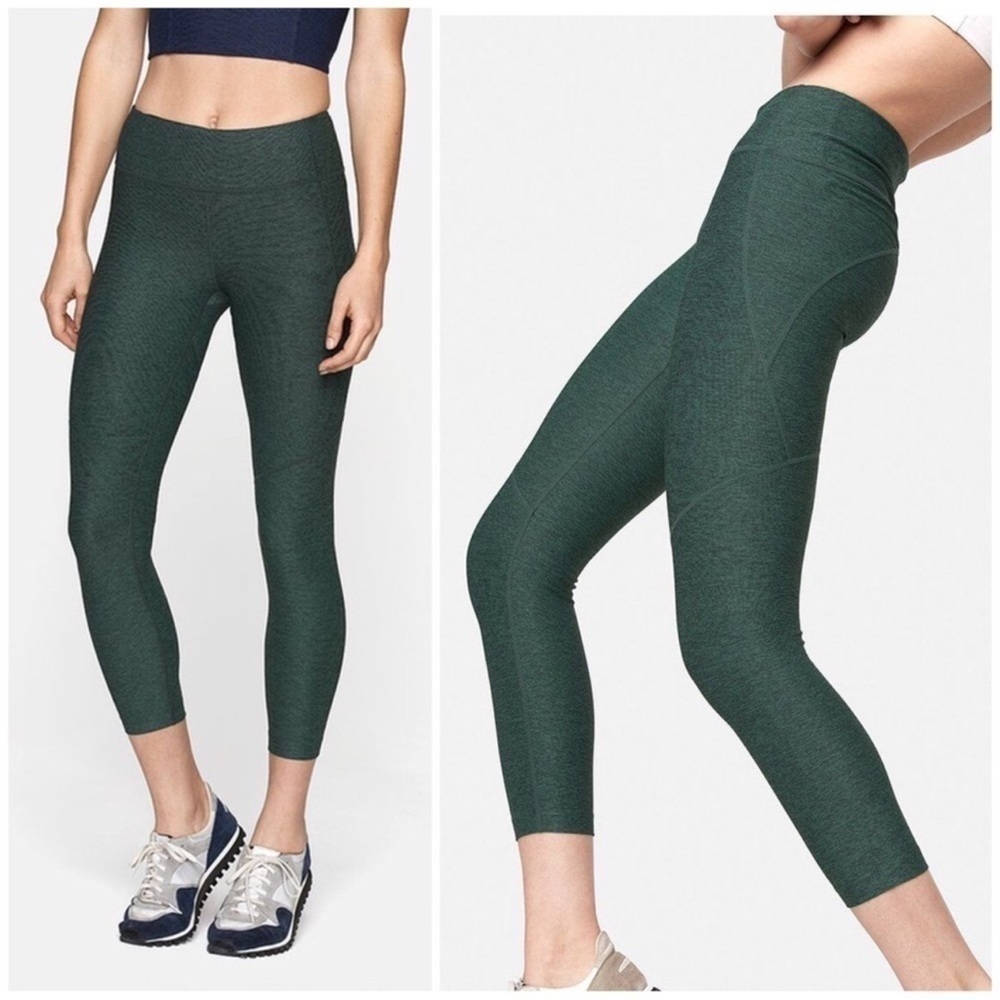 Outdoor Voices green yoga leggings size S nwt